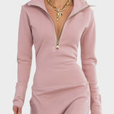 Matilda™️ | Retrohenkinen sporttinen maksimekko vetoketjulla