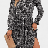 Senni™️ | Leopardikuosinen pliseerattu mekko