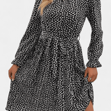 Senni™️ | Leopardikuosinen pliseerattu mekko