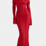 Helmi™️ | Olkaimeton mekko romanttisella eleganssilla