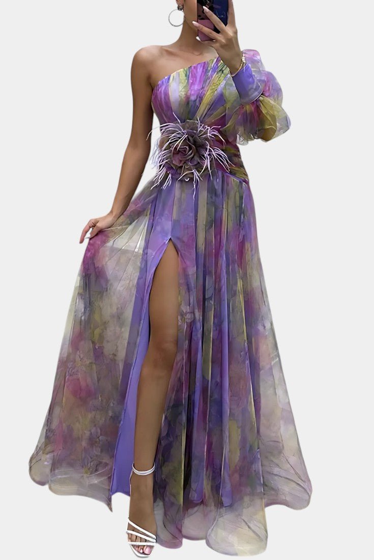 Helmi™️ | Elegantti juhlapuku ajattomalla kukkakuviolla