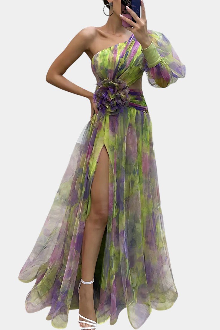 Helmi™️ | Elegantti juhlapuku ajattomalla kukkakuviolla