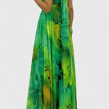 Elina™️ | Elegantti maksimekko romanttisella kukkakuviolla