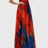 Elina™️ | Elegantti maksimekko romanttisella kukkakuviolla