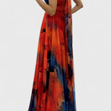 Elina™️ | Elegantti maksimekko romanttisella kukkakuviolla