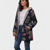 Jenna™ | Merensininen Puutarha Kukkapehmustakki