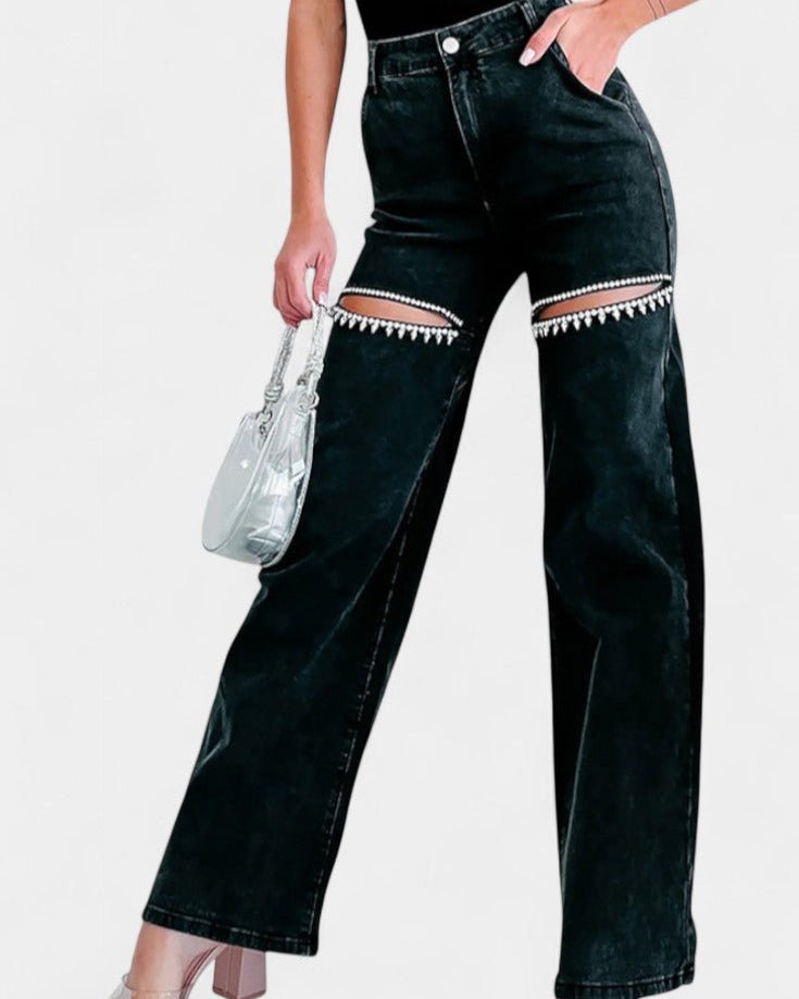 Emmi™️ | Tyylikkäät denim-bukserit ajattomaan tyyliin