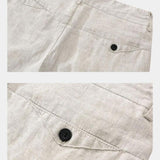 Lauri™ | Lin-shortsit Blå Horizon