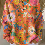 Anu™ | Pusero värikkäällä kukkakuviolla