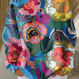 Sini™ | Pusero suurilla värikkäillä kukilla