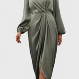 Elli™️ | Elegantti maksimekko silkkimäisellä hohdolla