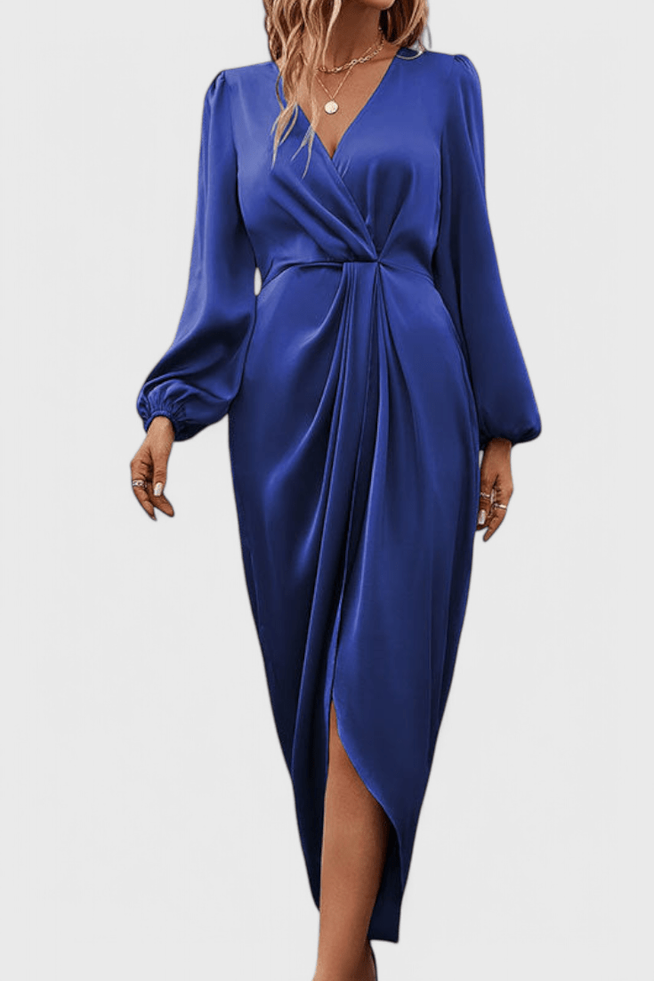 Elli™️ | Elegantti maksimekko silkkimäisellä hohdolla