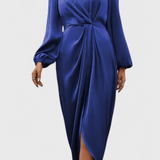 Elli™️ | Elegantti maksimekko silkkimäisellä hohdolla