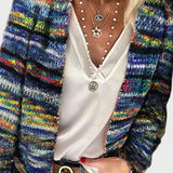 Tuija™ | Monivärinen neuletakki