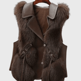 Elina™ | Elegantti Nahkaliivi