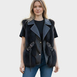 Elina™ | Elegantti Nahkaliivi