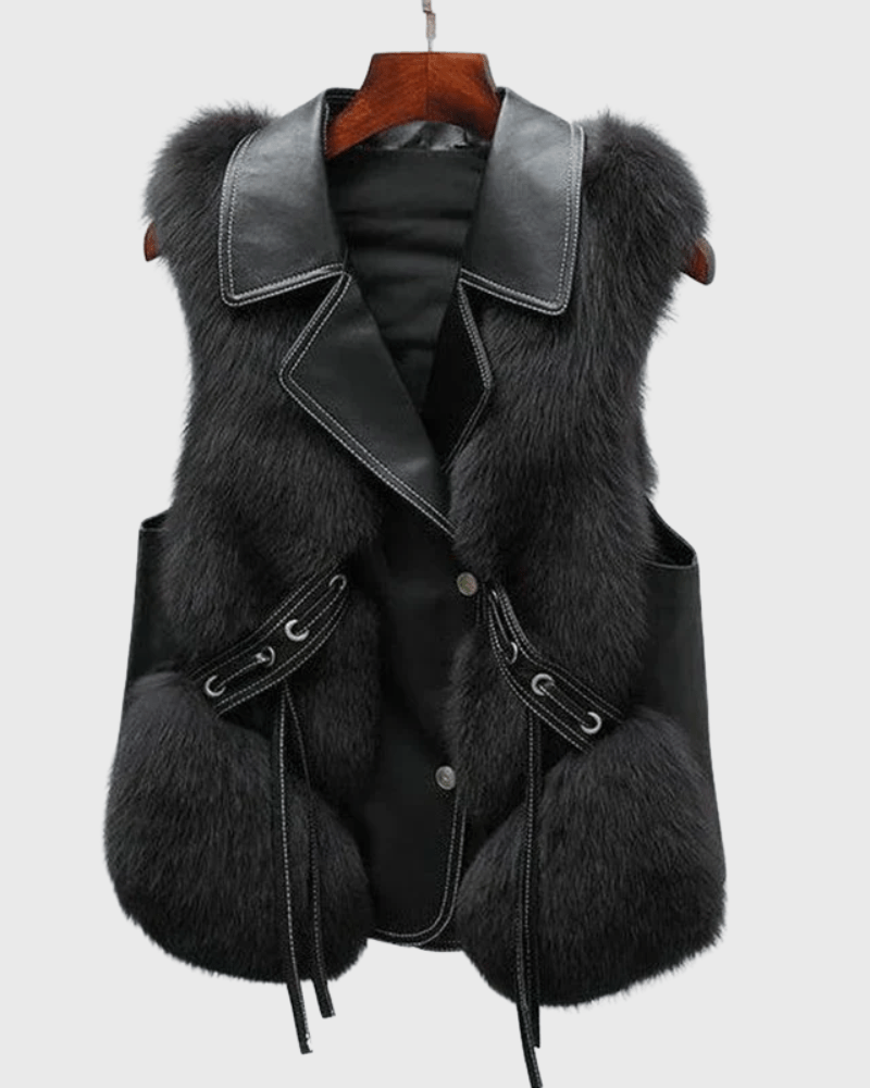 Elina™ | Elegantti Nahkaliivi