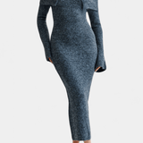 Vieno™️ | Elegantti maksimekko neulotulla ilmeellä