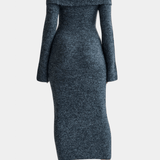 Vieno™️ | Elegantti maksimekko neulotulla ilmeellä