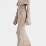 Vieno™️ | Elegantti maksimekko neulotulla ilmeellä