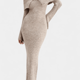 Vieno™️ | Elegantti maksimekko neulotulla ilmeellä