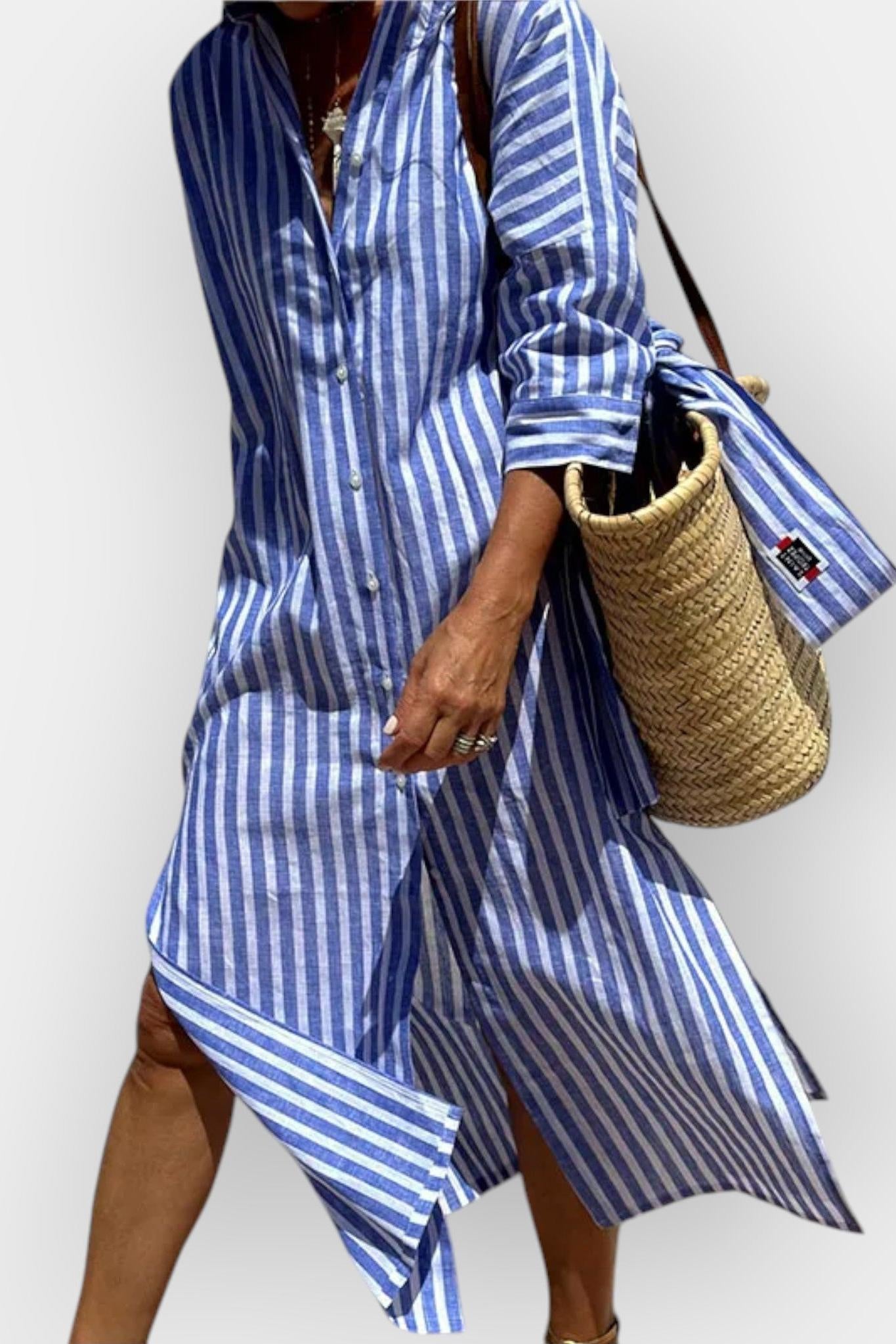 Sanni™ | Raidallinen paitamekko