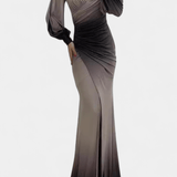 Vilhelmiina™️ | Elegantti maksimekko liukuvärjäyksellä