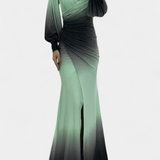 Vilhelmiina™️ | Elegantti maksimekko liukuvärjäyksellä