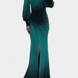 Vilhelmiina™️ | Elegantti maksimekko liukuvärjäyksellä