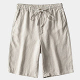 Juhani™ | Harmaat pellavashortsit Mariner