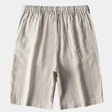 Juhani™ | Harmaat pellavashortsit Mariner