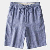 Juhani™ | Harmaat pellavashortsit Mariner