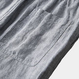 Juhani™ | Harmaat pellavashortsit Mariner