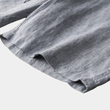 Juhani™ | Harmaat pellavashortsit Mariner