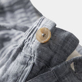 Juhani™ | Harmaat pellavashortsit Mariner