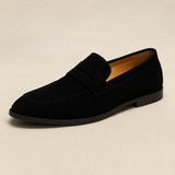 Lauri™ | Old money -henkiset mokkanahkaiset penny loaferit