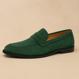 Lauri™ | Old money -henkiset mokkanahkaiset penny loaferit