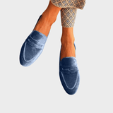 Liina™ | Samettinsiniset loaferit