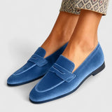 Liina™ | Samettinsiniset loaferit
