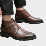 Eemeli™ | Tekonahkaiset Double-Monk-strap -saappaat