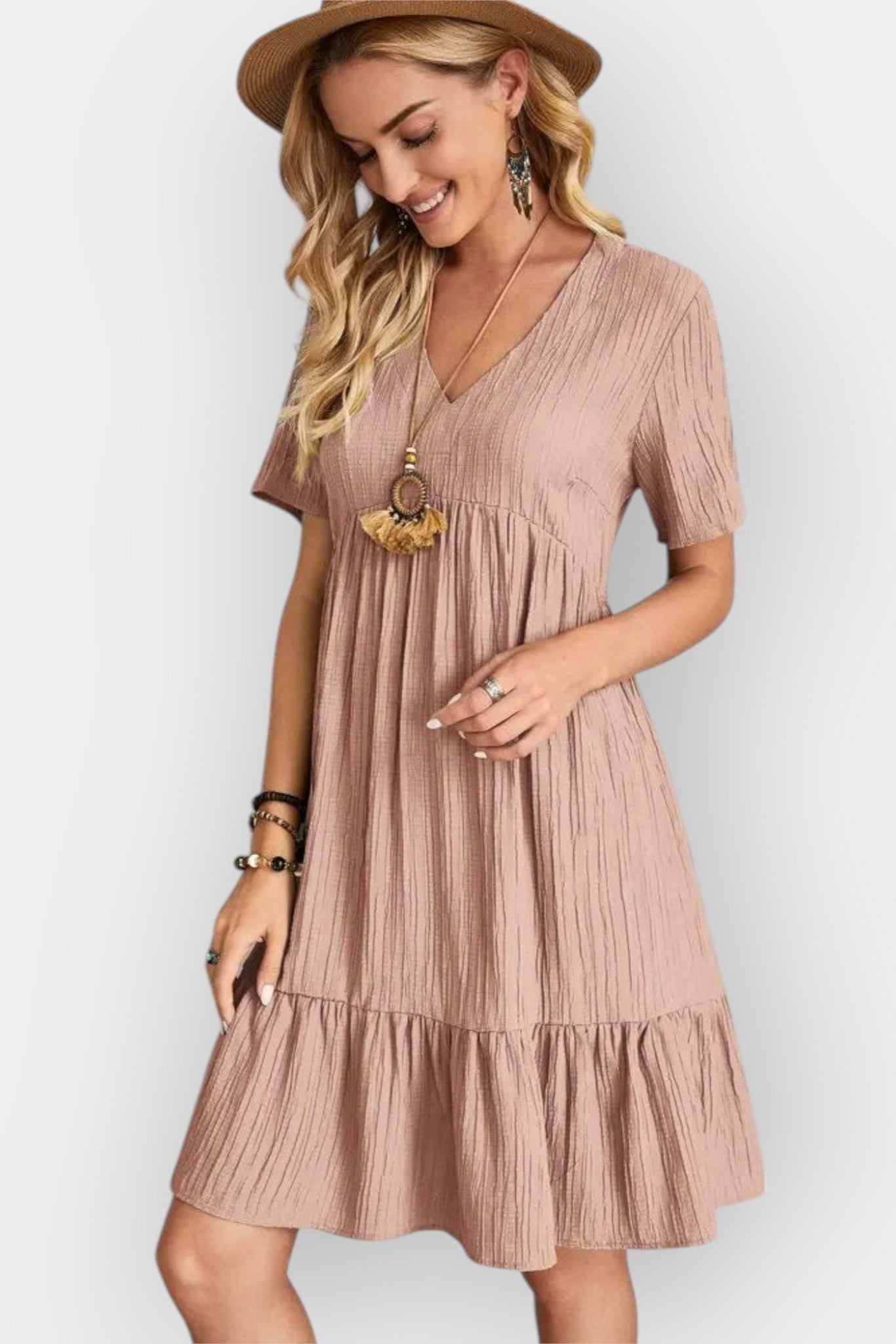 Elina™ | V-pääntiemekko