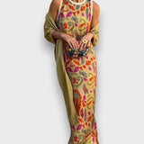 Sini™ | Kukkakuosinen maksimekko