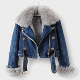 Ansa™ | Farkkutakki Tekoturkiksella