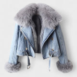 Ansa™ | Farkkutakki Tekoturkiksella