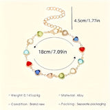 Ainutlaatuinen sydänmuotoinen rannekoru