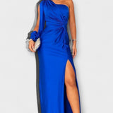 Kerttu™️ | Glamourhenkinen maksimekko veistoksellisella siluetilla