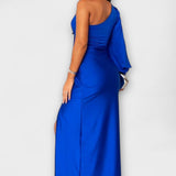 Kerttu™️ | Glamourhenkinen maksimekko veistoksellisella siluetilla