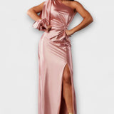 Kerttu™️ | Glamourhenkinen maksimekko veistoksellisella siluetilla