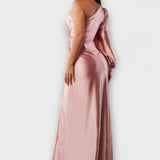 Kerttu™️ | Glamourhenkinen maksimekko veistoksellisella siluetilla