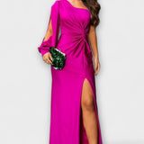 Kerttu™️ | Glamourhenkinen maksimekko veistoksellisella siluetilla